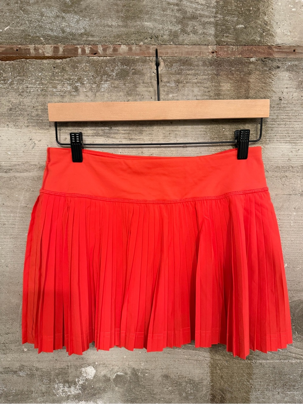 lululemon athletica Bright Red Pleated Mini Skirt
